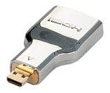Lindy Adapter Cromo Micro-HDMI auf HDMI Stecker/Buchse