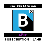 Boris FX BCC 10 für Avid Subscription 1 Jahr