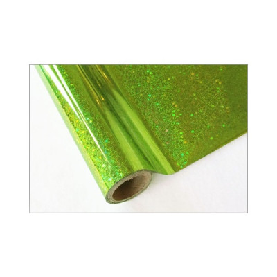 FOREVER Heissprägefolie - Glitter Kiwi - Texturfarbe - 30 cm x 12