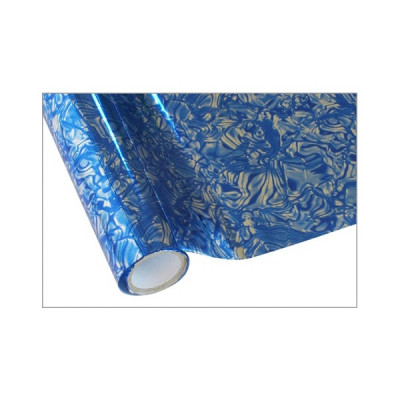 FOREVER Heissprägefolie - Floral Blue - Texturfarbe - 30 cm x 12