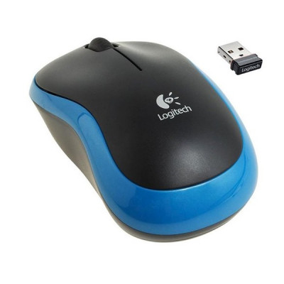Logitech M185 Wireless Mouse, USB 2.0 blue/black